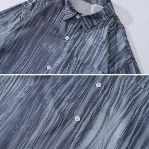 abstract stripe shirt sleek long sleeve urban trendsetter 5688