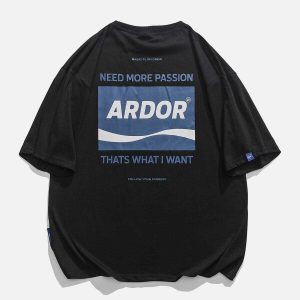 ardor print tee   youthful & bold streetwear essential 5284