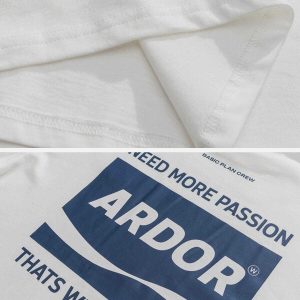 ardor print tee   youthful & bold streetwear essential 6125