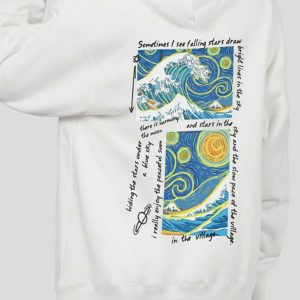 artistic oil painting hoodie thick & vibrant streetwear 4515
