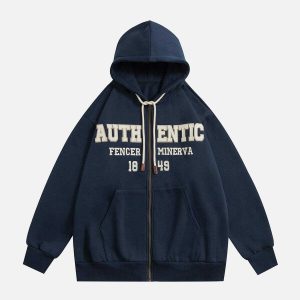 authentic print hoodie   youthful & dynamic streetwear 7433