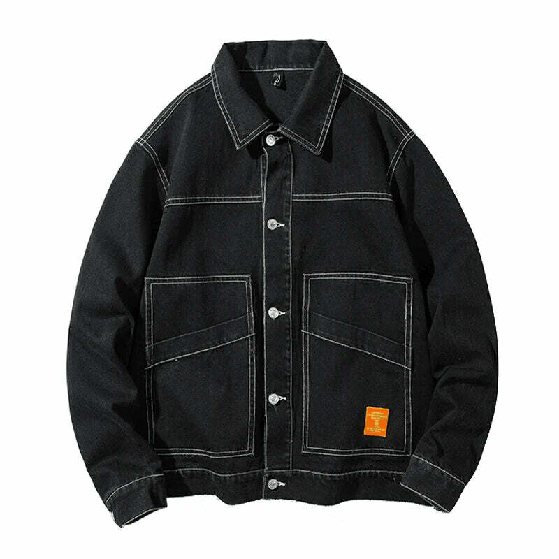 black denim jacket chic black denim jacket timeless urban classic 2803