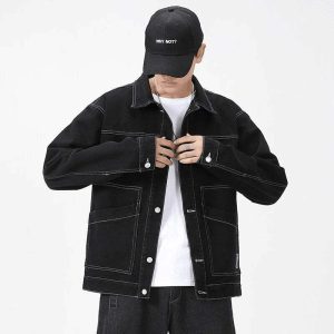 black denim jacket chic black denim jacket timeless urban classic 8928