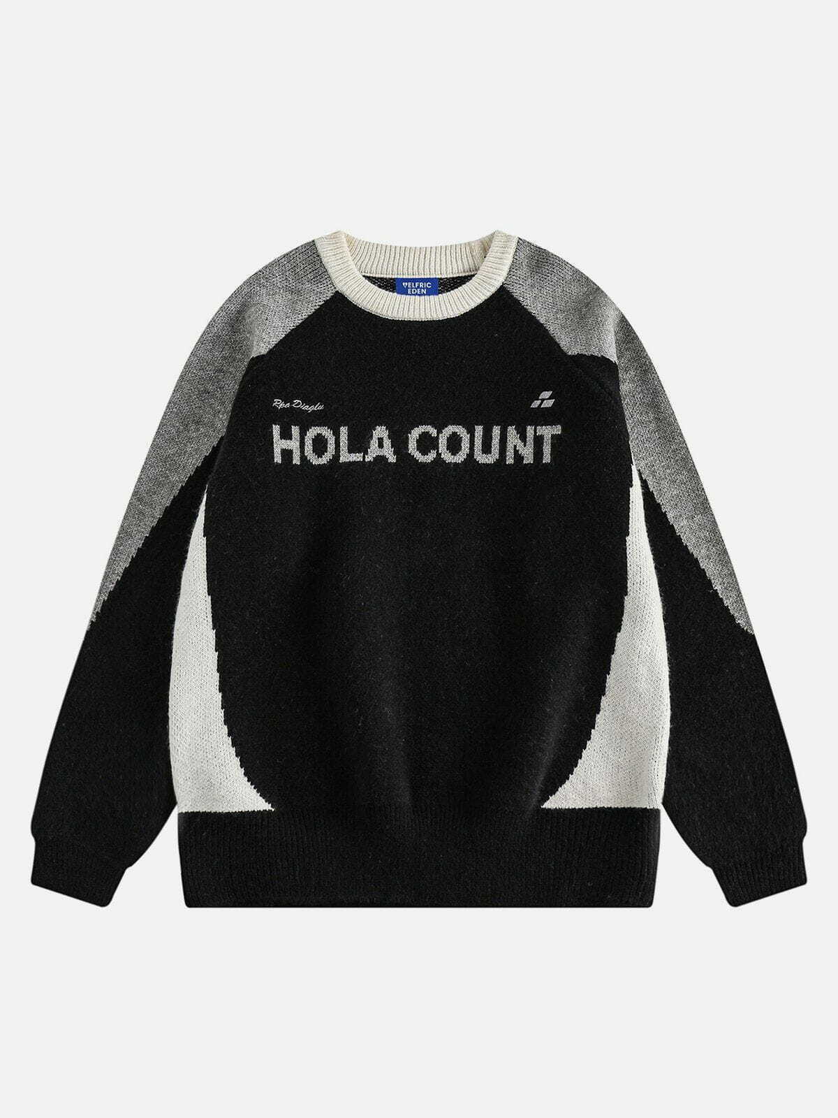 bold color block sweater   youthful & trendy streetwear 6392
