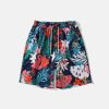 botanical print shorts   youthful & vibrant summer style 4564