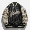 california pu stitched thick varsity jacket   urban iconic style 2122
