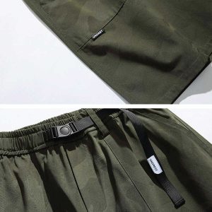 camouflage print shorts youthful urban streetwear 6170