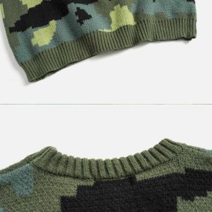 camouflage print sweater youthful & edgy streetwear staple 2057