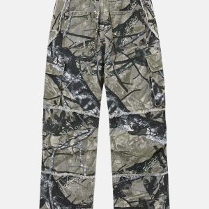 camouflage tree branch pants urban stealth & dynamic style 3204