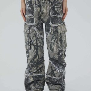 camouflage tree branch pants urban stealth & dynamic style 8782
