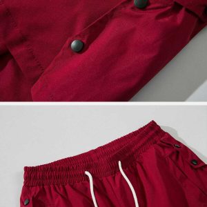 chic buckle decor shorts   sleek solid & urban trendy 4586
