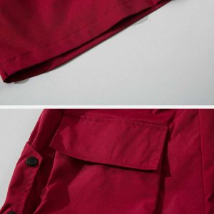 chic buckle decor shorts   sleek solid & urban trendy 5941