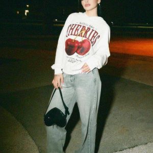 chic cherries hoodie   youthful & trendy streetwear 6362