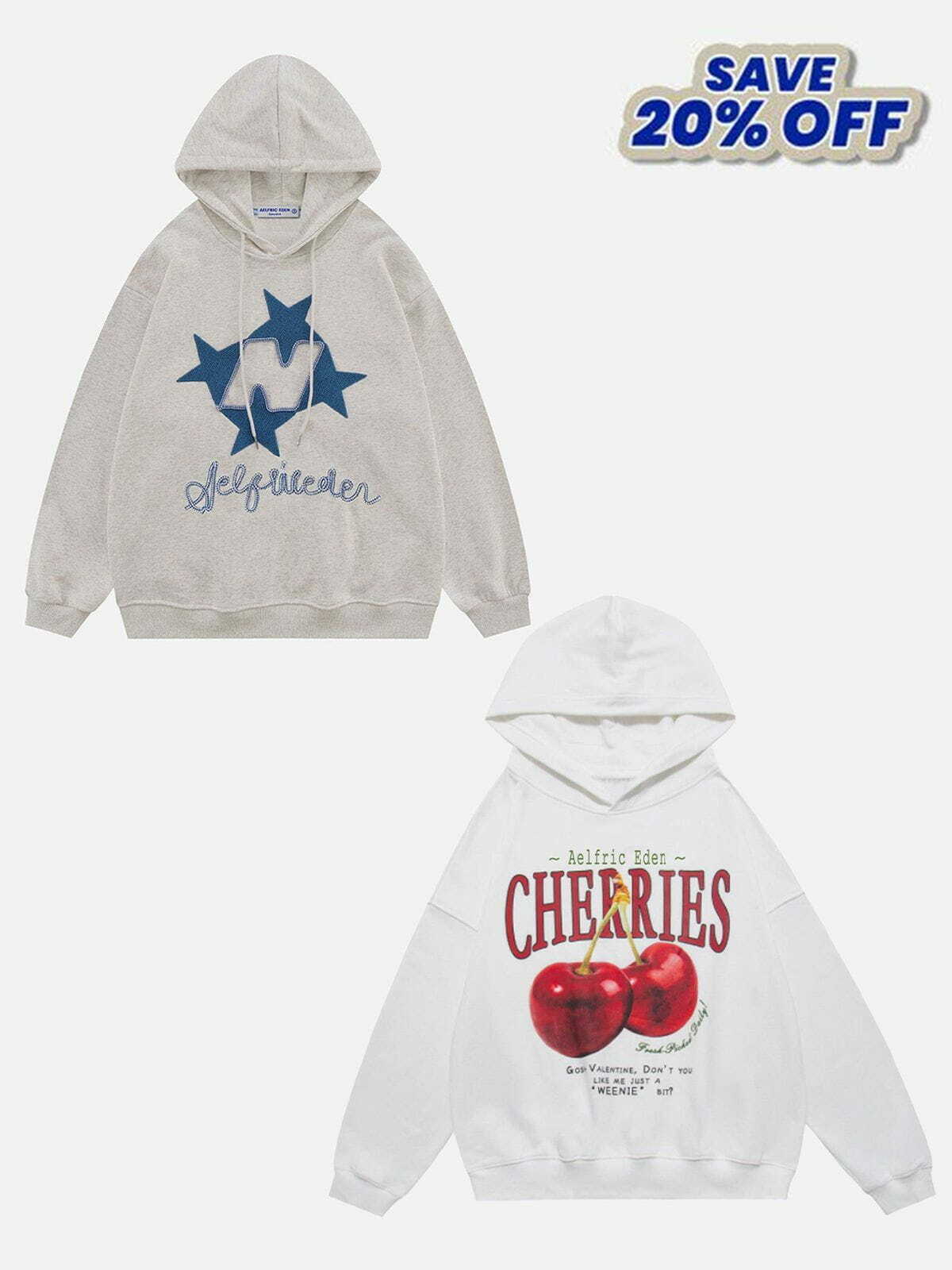 chic cherries hoodie   youthful & trendy streetwear 7056
