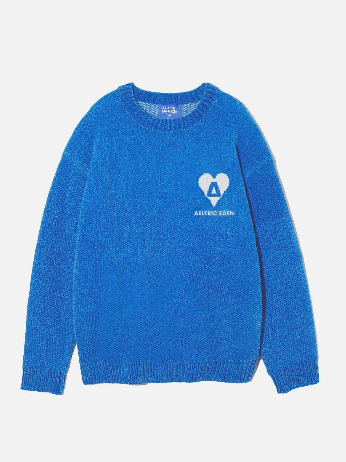 chic city of love logo sweater   urban & trendy design 7156