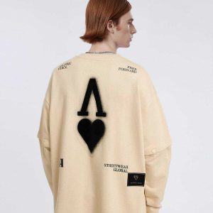 chic city of love sweatshirt detachable sleeves trend 4183
