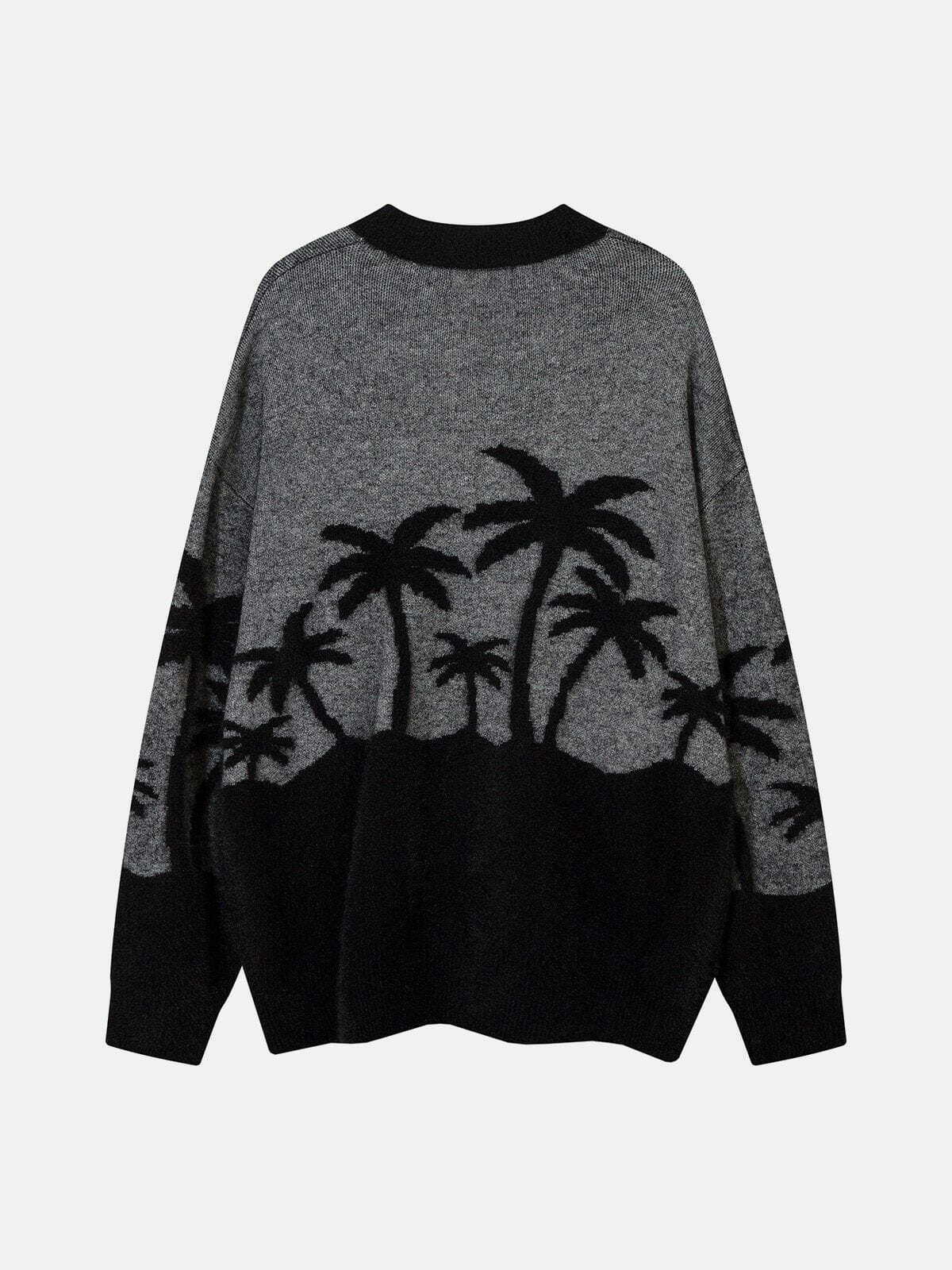 chic coconut jacquard sweater   urban & trendy knitwear 5092