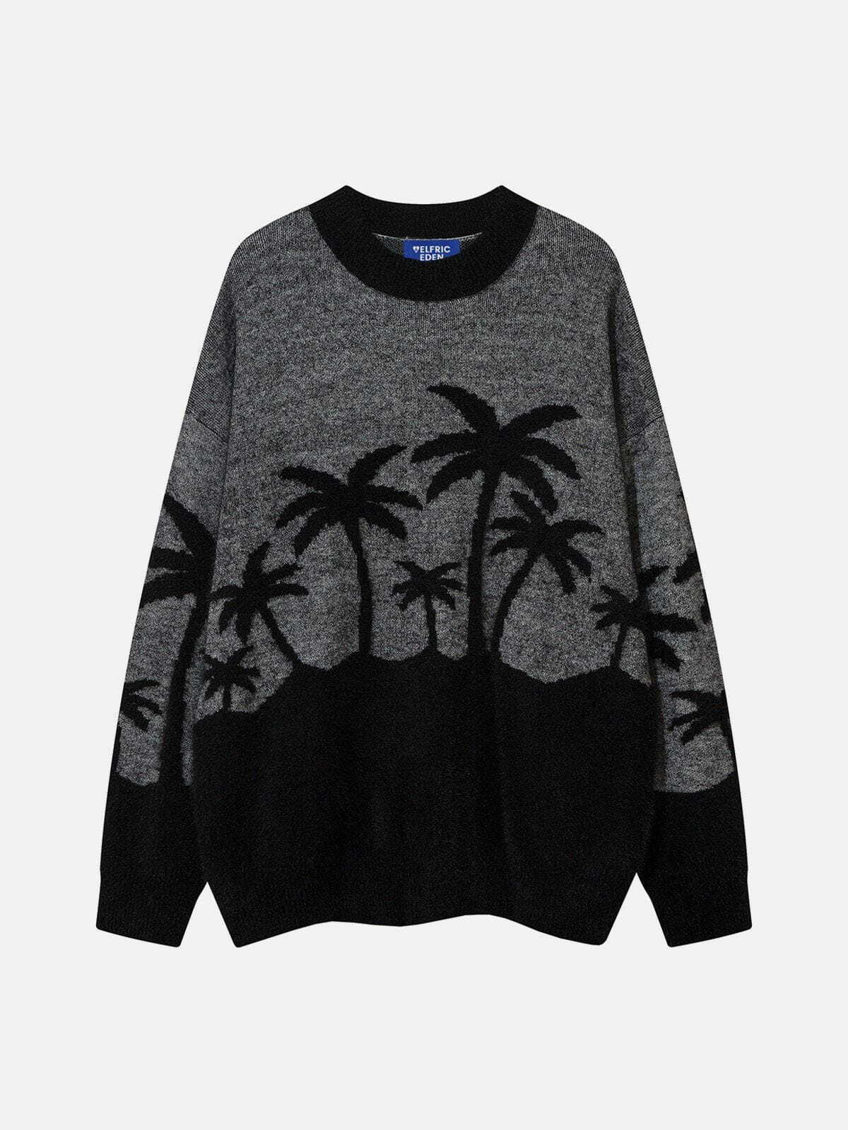 chic coconut jacquard sweater   urban & trendy knitwear 6532