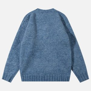 chic crochet heart sweater   youthful & trendy appeal 7516