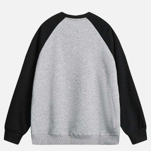 chic dalmatian print sweatshirt   youthful urban appeal 2833