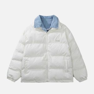 chic dual layer polo collar coat winter essential 2639