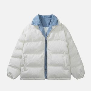 chic dual layer polo collar coat winter essential 3284