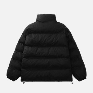 chic dual layer polo collar coat winter essential 8440