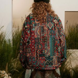 chic floral embroidery jacket   youthful urban appeal 7354