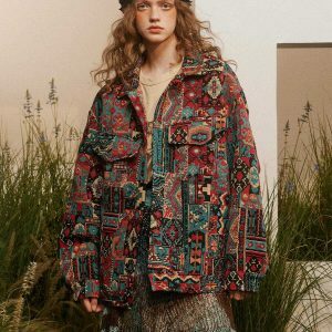 chic floral embroidery jacket   youthful urban appeal 7518