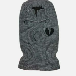 chic heart embroidered ski balaclava y2k streetwear gem 3377