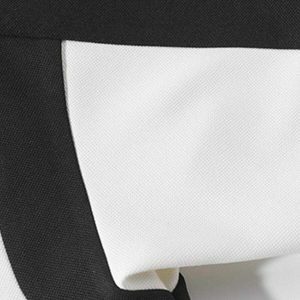 chic minimalist color block shirt   sleek & trendy fit 5656
