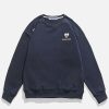 chic minimalist heart sweatshirt   y2k streetwear essential 7892