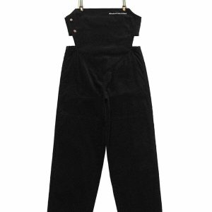 chic slim fit jumpsuit with cutouts   trendy y2k style 6420