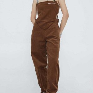 chic slim fit jumpsuit with cutouts   trendy y2k style 7436