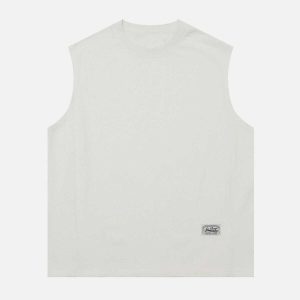 chic solid color vest   minimalist & trendy essential 2729
