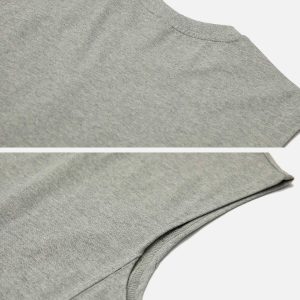 chic solid color vest   minimalist & trendy essential 4067