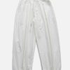 chic solid fold drawstring pants   urban & trendy fit 7247