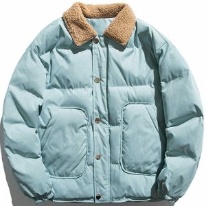 chic solid pocket coat   winter essential & sleek design 1210