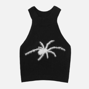 chic spider embroidery cami top   youthful urban appeal 6297