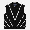 chic stand collar sweater vest zip up y2k streetwear 2987