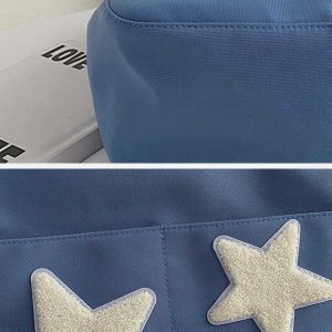 chic towel embroidery star bag   youthful urban accessory 8169