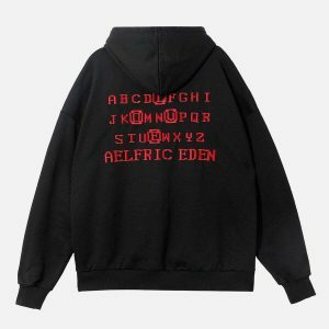 city of love embroidered hoodie   chic urban aesthetic 2049