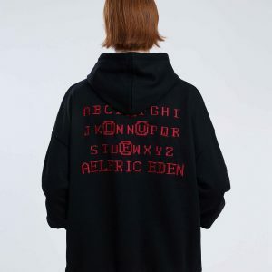 city of love embroidered hoodie   chic urban aesthetic 7190