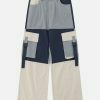 color block cargo pants sleek & youthful urban style 2662