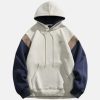 color block fleece hoodie   youthful & dynamic streetwear 7266