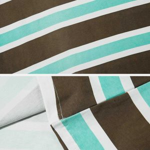 color clash striped tee youthful & dynamic streetwear 1076