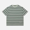 color clash striped tee youthful & dynamic streetwear 2189