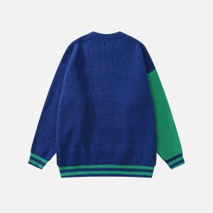 color matching sweater youthful & vibrant streetwear staple 6181