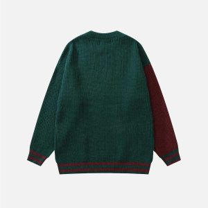 color matching sweater youthful & vibrant streetwear staple 6611