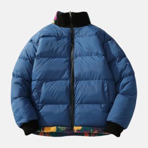 colorful animal print reversible jacket   urban chic 5174